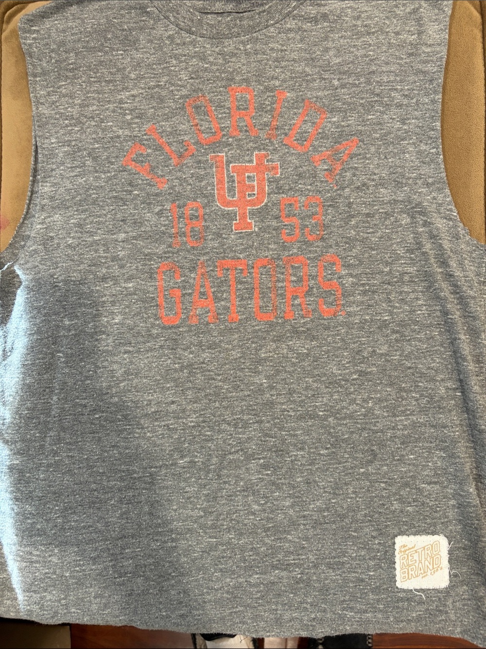 Original Retro Brand Florida Gators Gray Sleeveless Tee